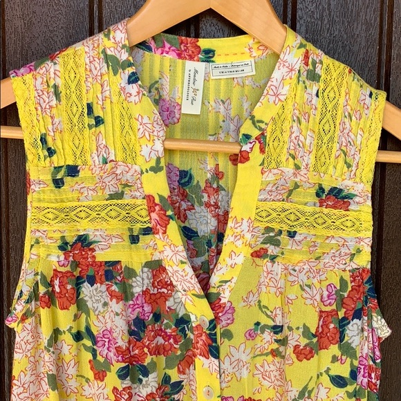 Whimsical pin tucked blouse by Meadow Rue - Picture 2 of 4